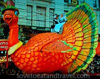 Turkey Float in Macy's Thanksgiving Day Parade, New York City