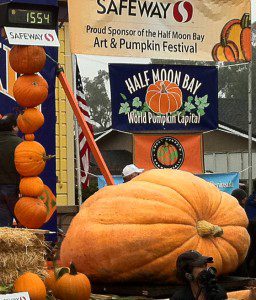 Giant Pumpkin at Half Moon Bay's World Championship Pumpkin Weigh Off