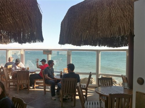 Duke's Malibu oceanfront restaurant - Outdoor Deck overlooking Pacific Ocean