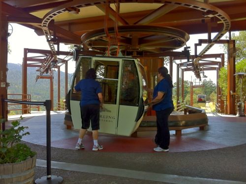 Gondola at Sterling Vineyards in Calistoga, Napa Valley - © LoveToEatAndTravel.com