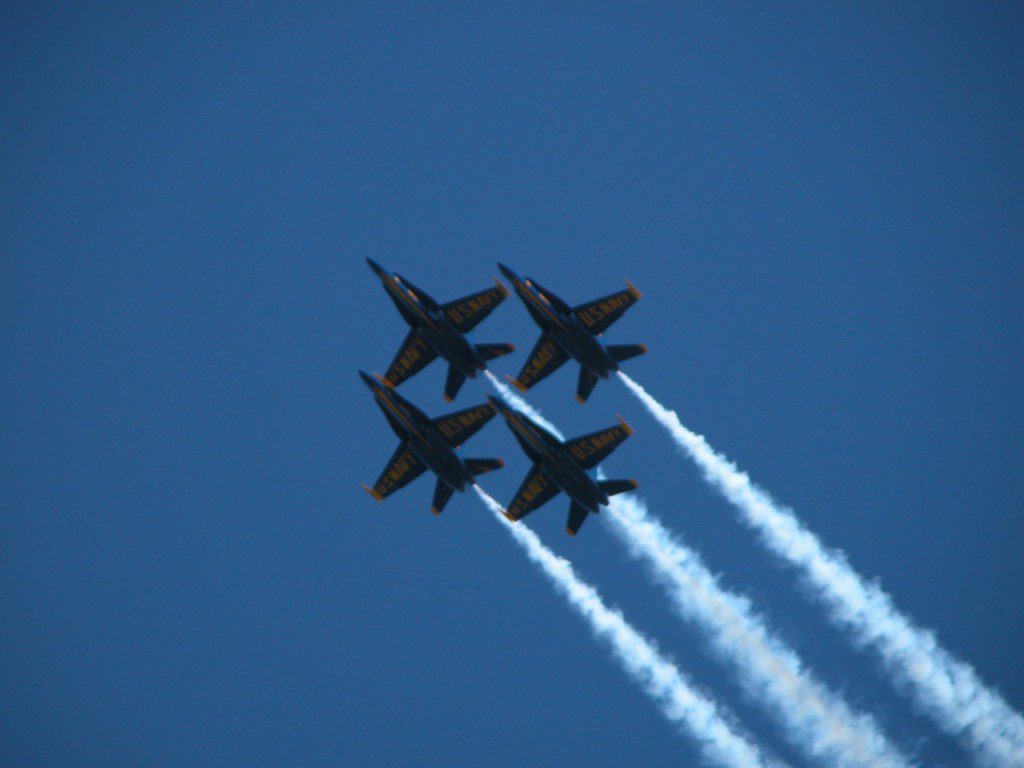 Blue Angels Air Show over San Francisco during Fleet Week SF – © LoveToEatAndTravel.com