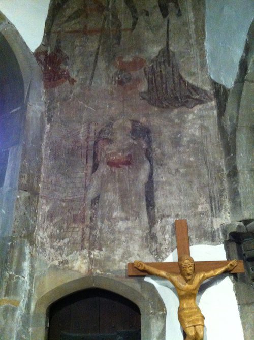 15th century wall paintings at St. Martin's Church in Ruislip – © LoveToEatAndTravel.com
