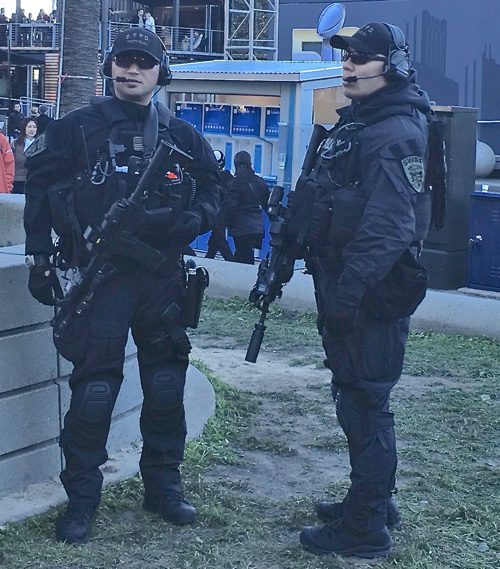 Police and SWAT at Super Bowl City, San Francisco - © LoveToEatAndTravel.com