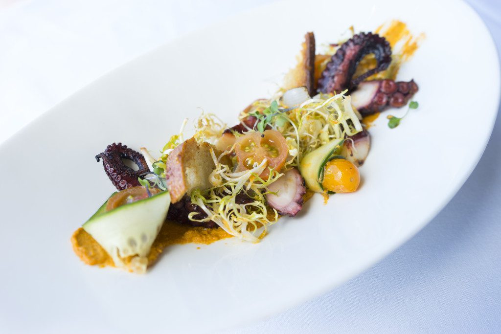 Spring Small Bites - Grilled Octopus Salad - photo credit: CLIFT Hotel