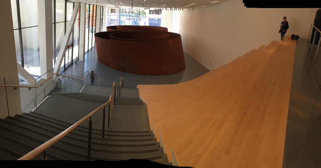 Richard Serra's sculpture "Sequence" at SFMOMA - photo © Love to Eat and Travel