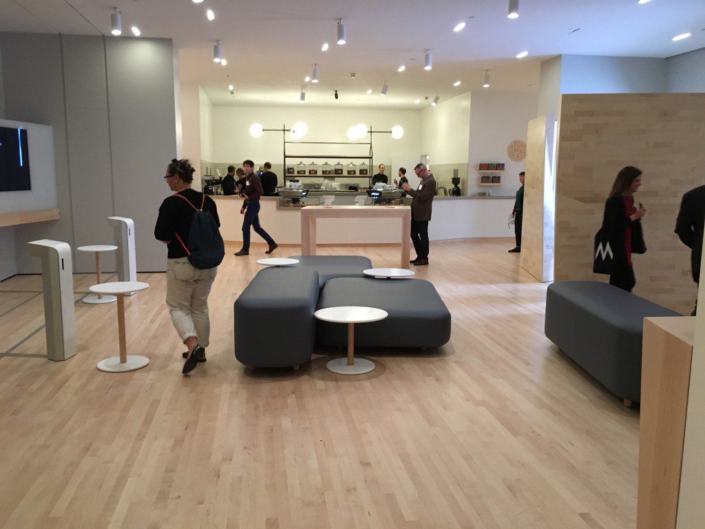 Sightglass Coffee Bar Seating at SFMOMA - photo © Love to Eat and Travel