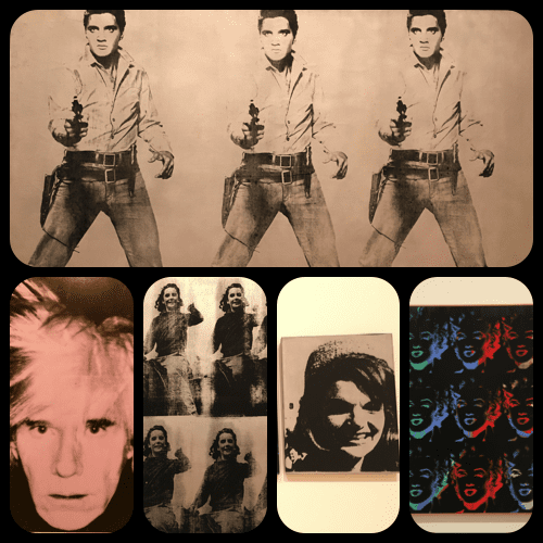 Warhol Collection (Elvis, Warhol self-portrait, Liz Taylor, Jackie Kennedy and Marilyn Monroe) at SFMOMA – © Andy Warhol