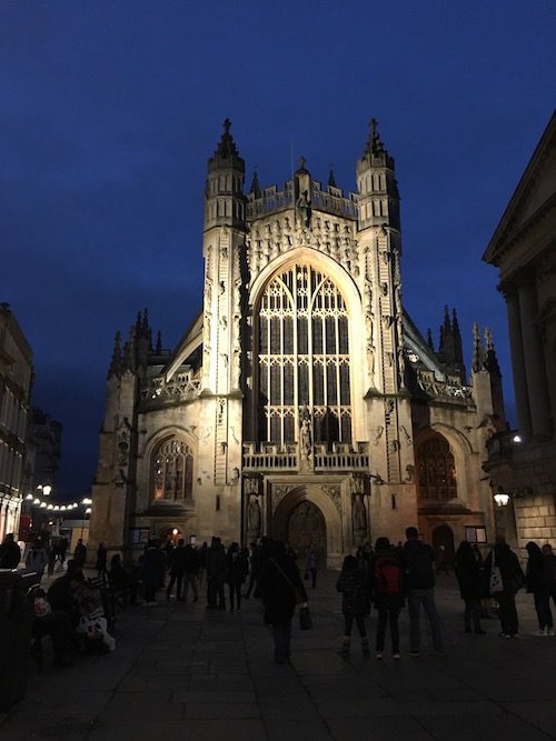 Bath Abbey at night, Bath, UK - photo © Love to Eat and Travel