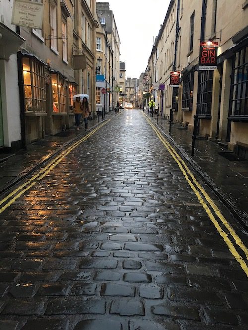 Quaint cobblestone streets in Bath, UK - photo © Love to Eat and Travel