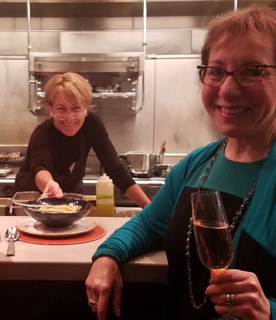 The Restaurant at CIA Copia - Polly Lappetito serves guests - Credit: Deborah Grossman