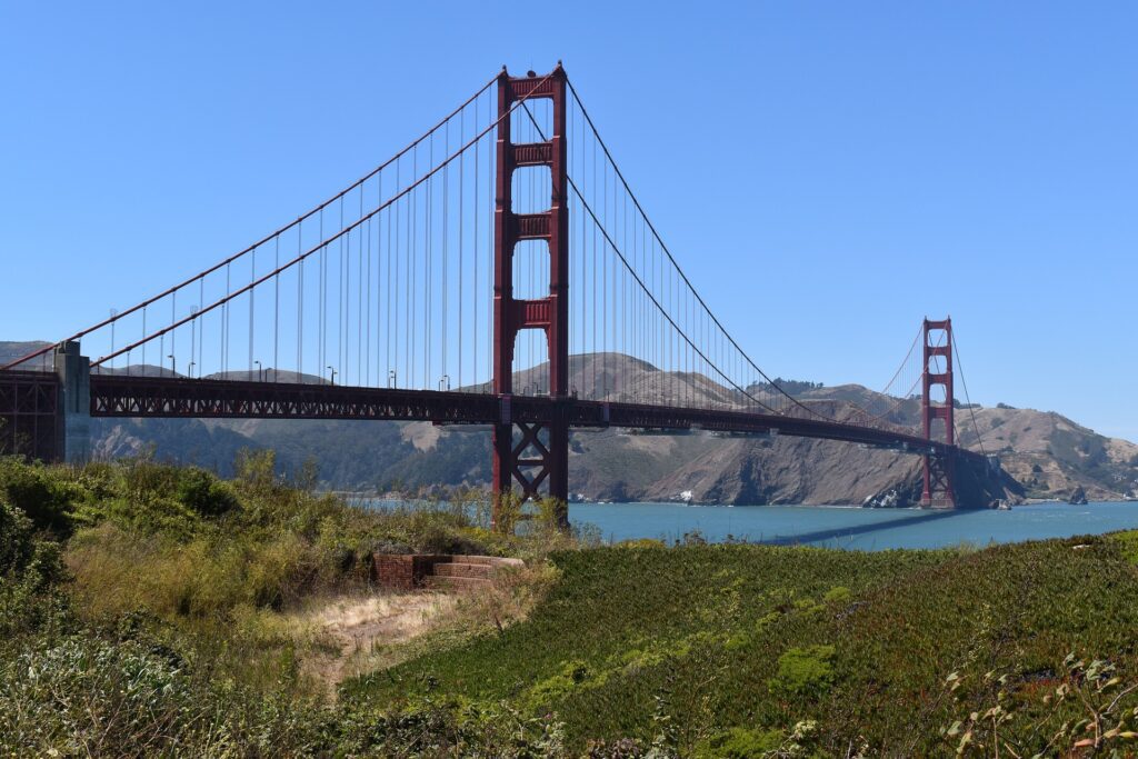 View of Golden Gate Bridge, SF