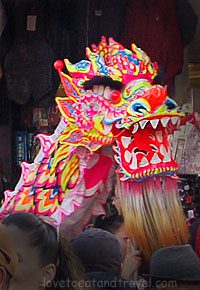 San Francisco - Dragon at Chinese New Years Parade in Chinatown