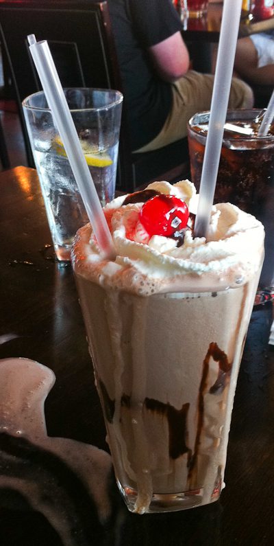 Chocolate Milk Shake at Godfather's Burger Lounge in Belmont, CA