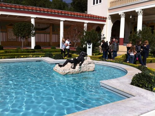 Reflecting Pool in Outer Peristyle Garden at Getty Villa Malibu