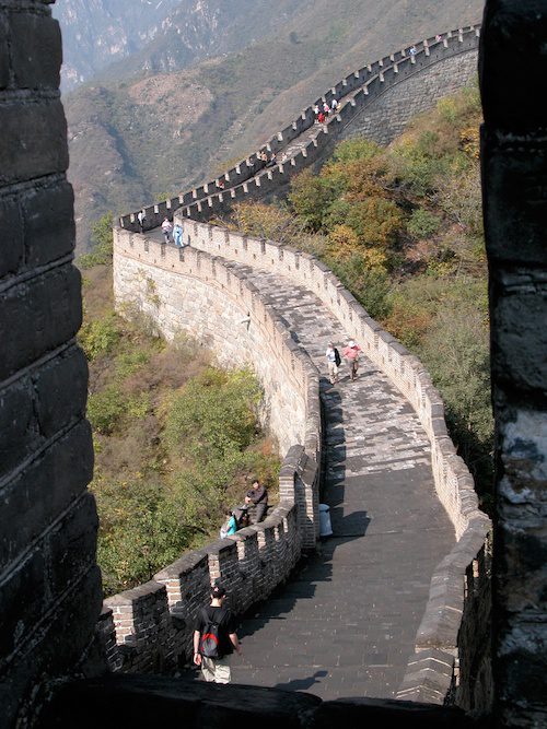 View of the Great Wall of China from one of the watchtowers, Beijing - © LoveToEatAndTravel.com