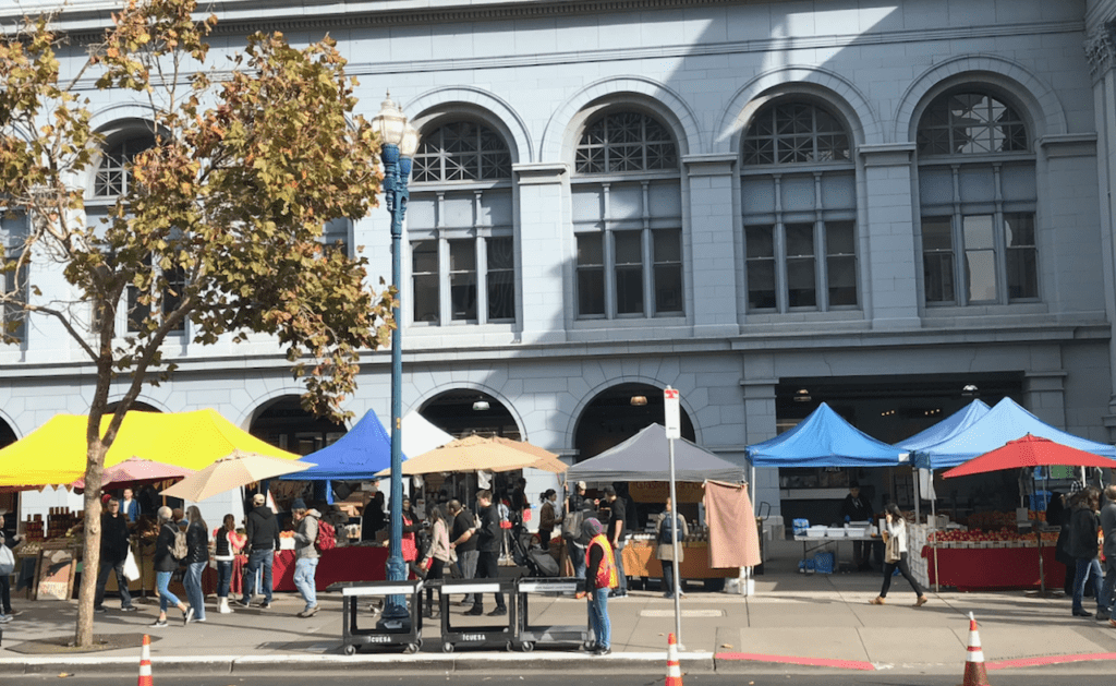 SF Ferry Building Farmer's Market on Saturday Morning - 1