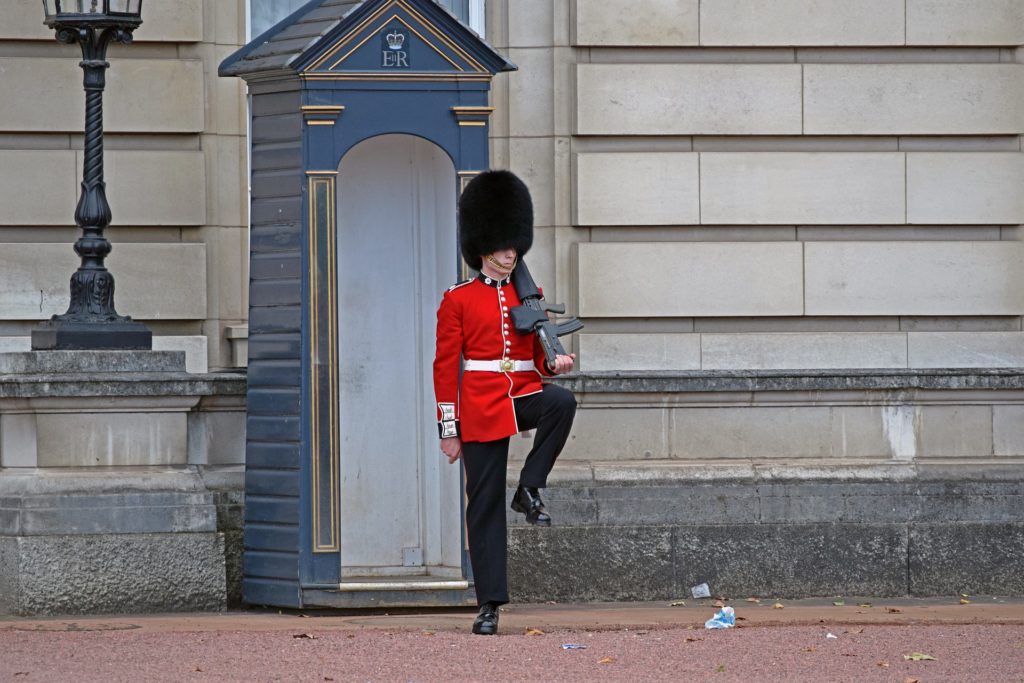 Royal guard at Buckingham Palace, London