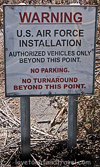 Area 51 warning sign, Nevada