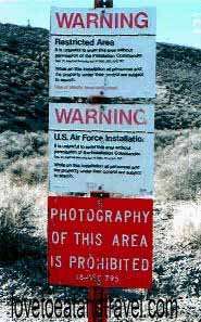 Area 51 sign, Nevada