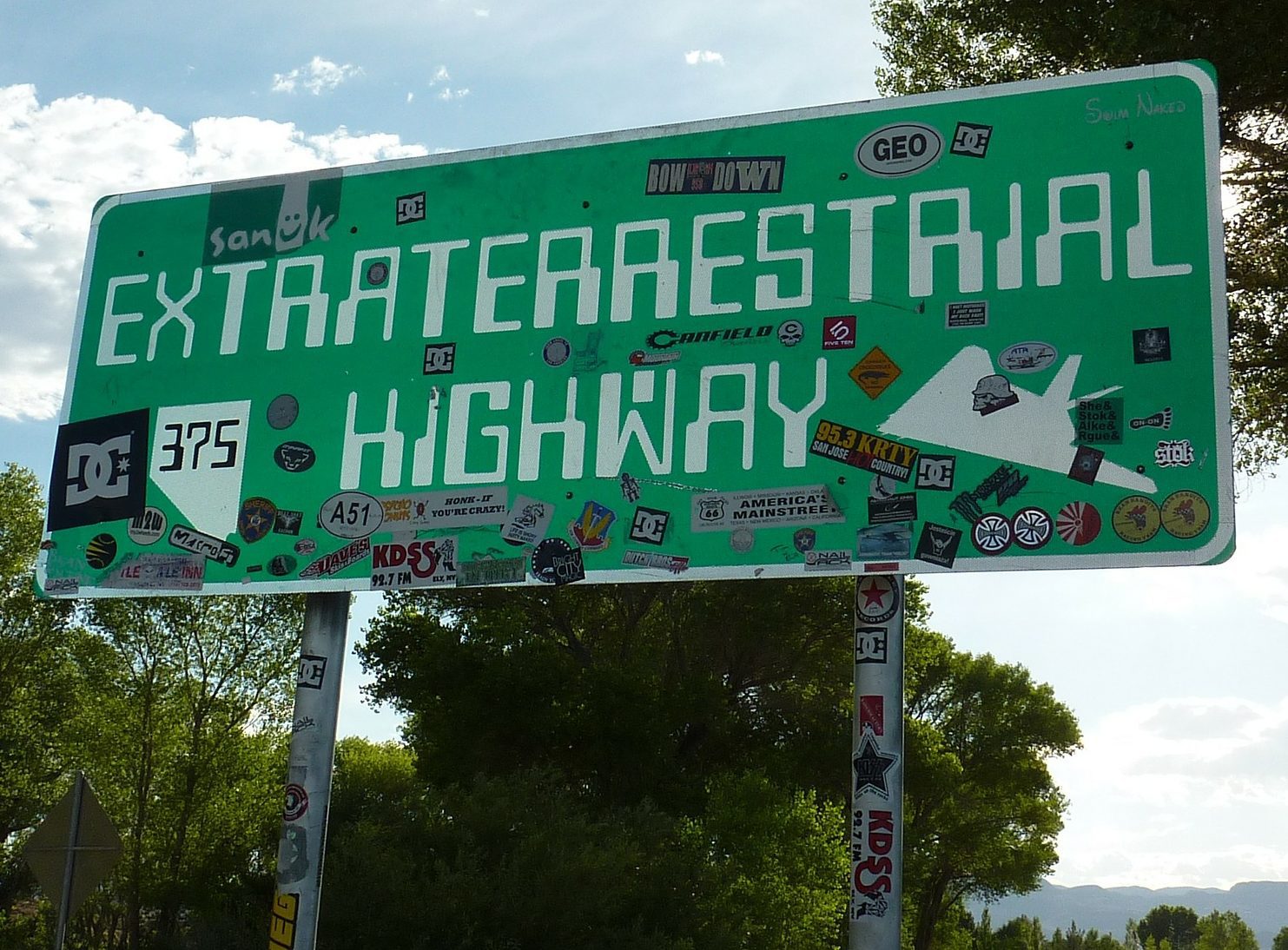 Extraterrestrial Highway, Hwy 375, near Rachel, Nevada