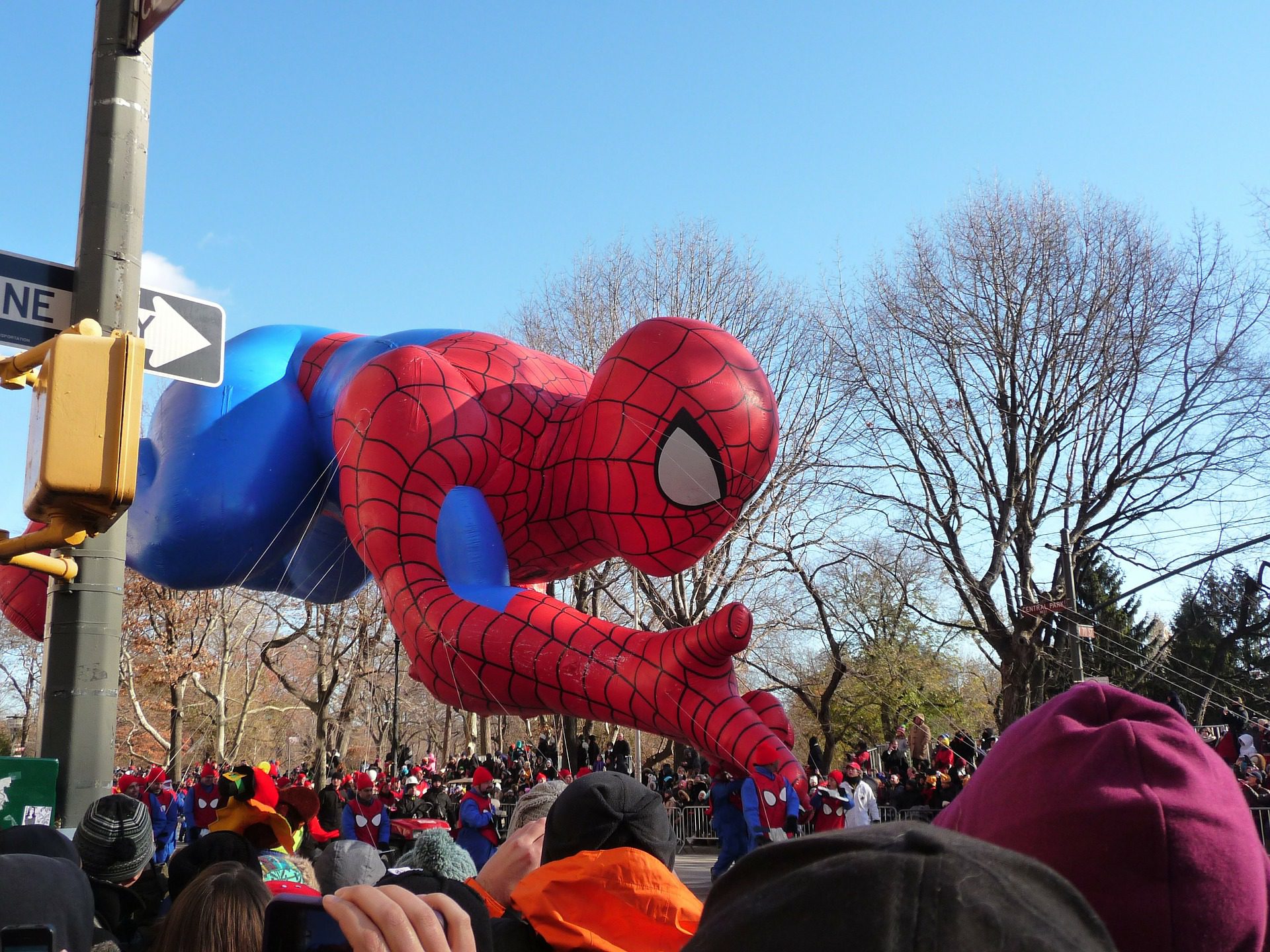 Giant Spider Man Balloon Float, Macy's Thanksgiving Day Parade, NYC