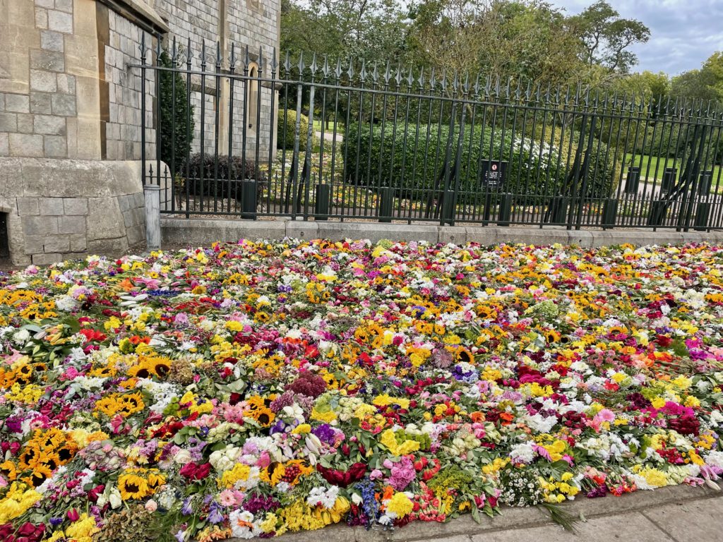 Memorial Flowers at Windsor Castle - photo © lovetoeatandtravel.com
