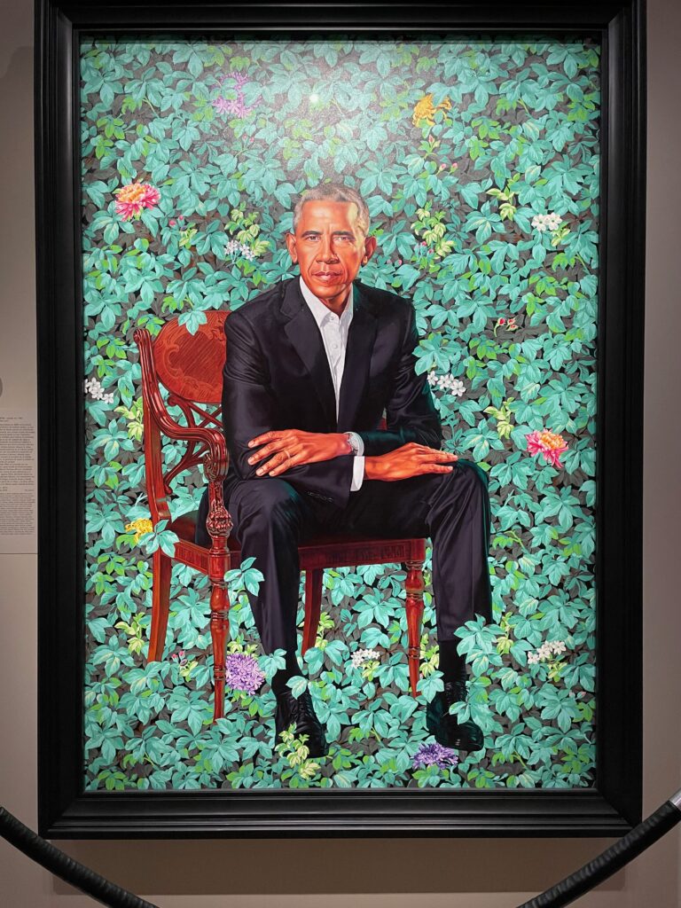 President Obama at the National Portrait Gallery - © lovetoeatandtravel.com