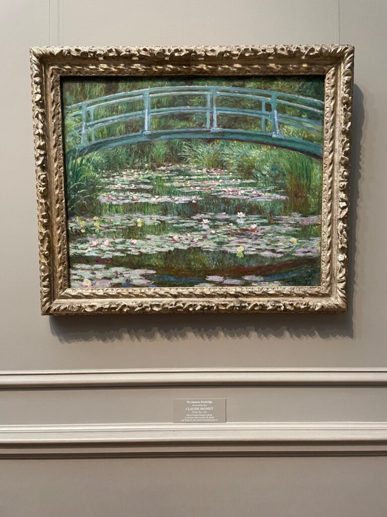 Monet's A Japanese Footbridge at The National Gallery of Art - © lovetoeatandtravel.com