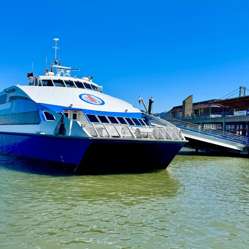 SF Ferry to Larkspur - © lovetoeatandtravel.com